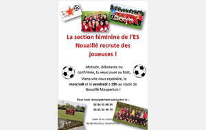 L'ESN recrute des filles