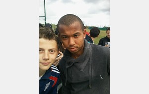 Mariano (FC Girondins de Bordeaux) avec Corentin Le Moal (U15) le 11/04/2012