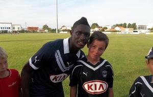 Hadi Sacko (FC Girondins de bordeaux) avec Maxence Lemoine (U13) le 22/07/2012