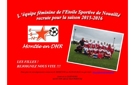 Les filles recrutent pour la saison prochaine en DHR 