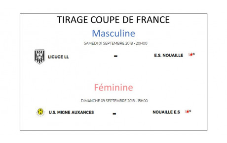 TIRAGE DES COUPES DE FRANCE