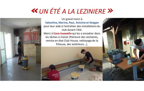 Mise en beauté des installations de l'ESN