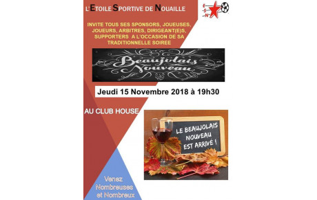 SOIREE SPONSORS : &quot;Beaujolais Nouveau&quot;