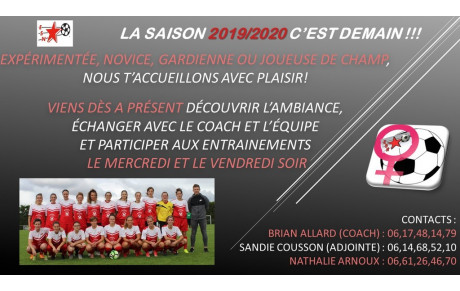 2019 / 2020 : RECRUTEMENT FEMININES