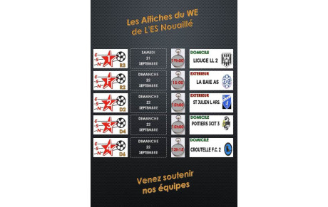 LES AFFICHES DU WE DE L'ES Nouaillé