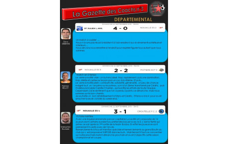 LA GAZETTE DEPARTEMENTALE DES COACHS n°3