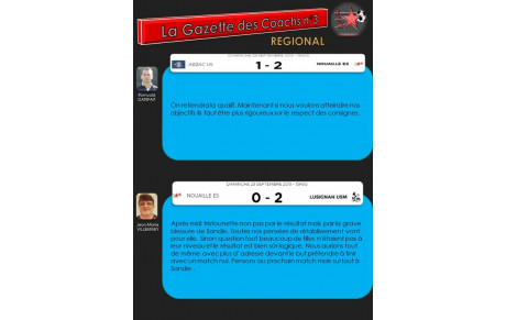 LA GAZETTE REGIONALE DES COACHS N°4
