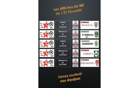 LES AFFICHES DU WE DE L'ESN