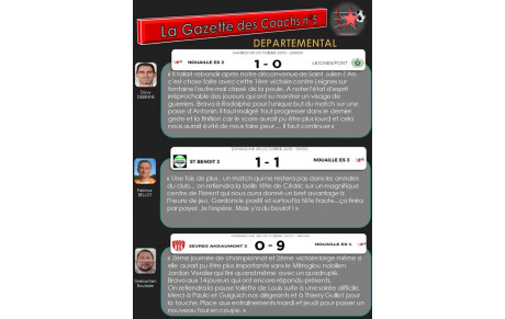 LA GAZETTE DEPARTEMENTALES DES COACHS N°5