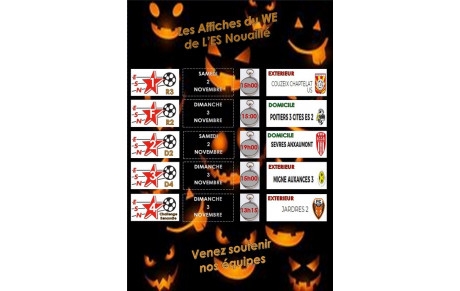 LES AFFICHES DU WE DE L'ESN