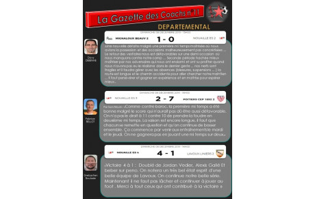 GAZETTE DEPARTEMENTALE DES COACHS n°12