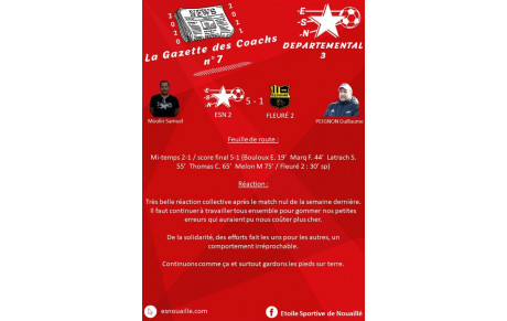 📣⚽️ LA GAZETTE DES COACHS DÉPARTEMENTALE #7 ⚽️📣